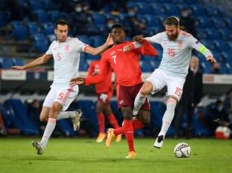 Spanien spielt gegen Deutschland ohne Busquets (l.) Spanien spielt gegen Deutschland ohne Busquets (l.)