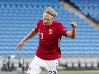 Spielte mit Norwegen nicht in Rumänien: Dortmunds Erling Haaland. Foto: Stian Lysberg Solum/NTB scanpix/dpa Spielte mit Norwegen nicht in Rumänien: Dortmunds Erling Haaland. Foto: Stian Lysberg Solum/NTB scanpix/dpa