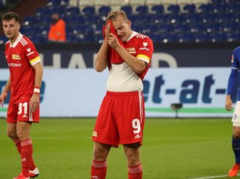 Pohjanpalo (2. v. l.) wird Union Berlin länger fehlen Pohjanpalo (2. v. l.) wird Union Berlin länger fehlen