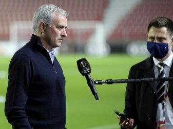 Hat seine Meinung zu Länderspielen während der Corona-Krise: Tottenham-Coach José Mourinho. Foto: Francois Walschaerts/AP/dpa Hat seine Meinung zu Länderspielen während der Corona-Krise: Tottenham-Coach José Mourinho. Foto: Francois Walschaerts/AP/dpa