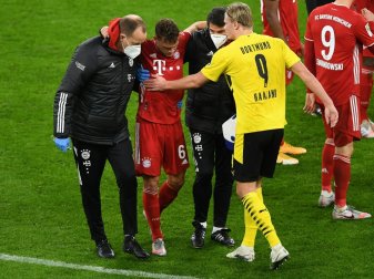 Kimmich hatte sich im Spiel gegen Dortmund verletzt Kimmich hatte sich im Spiel gegen Dortmund verletzt