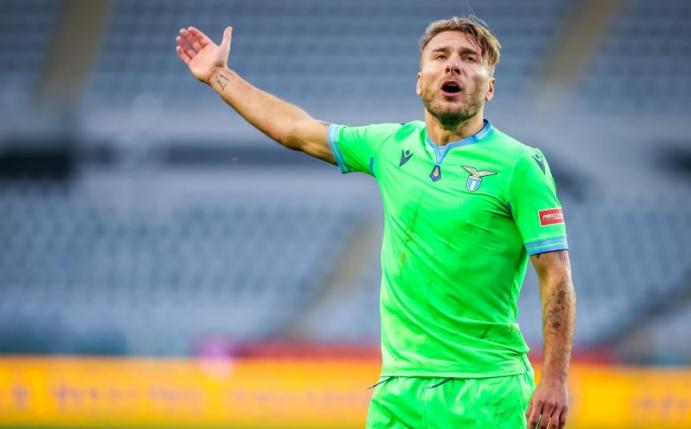 Hat sein Comeback nach einer Corona-Infektion mit einem Tor für Lazio Rom gekrönt: Ciro Immobile. Foto: Fabrizio Carabelli/LPS via ZUMA Wire/dpa