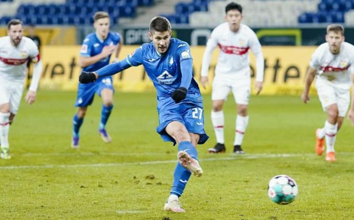 Sieben Tore hat Hoffenheims Andrej Kramaric bereits erzielt, dabei fehlte er in vier von acht Liga-Spielen. Foto: Uwe Anspach/dpa