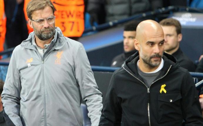 Klopp (l.) und Guardiola begrüßen Pläne zur Fanrückkehr