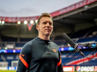 Julian Nagelsmann stellte sein Team offensiv auf. Foto: Motivio/Thomas Eisenhuth/RB Leipzig/dpa Julian Nagelsmann stellte sein Team offensiv auf. Foto: Motivio/Thomas Eisenhuth/RB Leipzig/dpa
