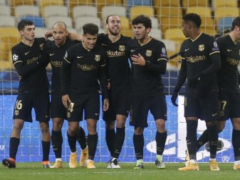Der FC Barcelona besiegte in der Champions Dynamo Kiew mit 4:0. Foto: Efrem Lukatsky/AP/dpa Der FC Barcelona besiegte in der Champions Dynamo Kiew mit 4:0. Foto: Efrem Lukatsky/AP/dpa