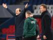 PSG-Coach Thomas Tuchel (l) besiegte RB Leipzig in der Champions League mit 1:0. Foto: Franck Fife/AFP/dpa