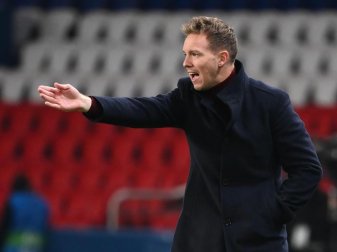 Lässt mit Blick auf die Champions League am 9. Spieltag rotieren: Leipzigs Trainer Julian Nagelsmann. Foto: Franck Fife/AFP/dpa Lässt mit Blick auf die Champions League am 9. Spieltag rotieren: Leipzigs Trainer Julian Nagelsmann. Foto: Franck Fife/AFP/dpa