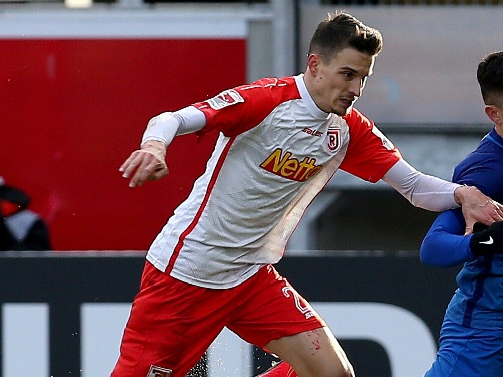 Sebastian Stolze erzielte das 2:0 für Jahn Regensburg