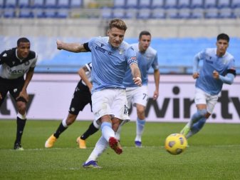Mehr als das Elfmetertor von Ciro Immobile gelang Lazio nicht. Foto: Alfredo Falcone/LaPresse/AP/dpa Mehr als das Elfmetertor von Ciro Immobile gelang Lazio nicht. Foto: Alfredo Falcone/LaPresse/AP/dpa
