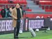 Hertha-Trainer Bruno Labbadia schöpft aus der Nullnummer in Leverkusen Mut. Foto: Ina Fassbender/AFP Pool/dpa