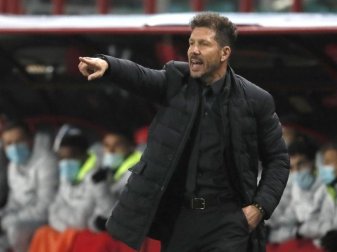 Erwartet starke Bayern: Diego Simeone, Trainer von Atlético Madrid. Foto: Yuri Kochetkov/Pool EPA/dpa Erwartet starke Bayern: Diego Simeone, Trainer von Atlético Madrid. Foto: Yuri Kochetkov/Pool EPA/dpa