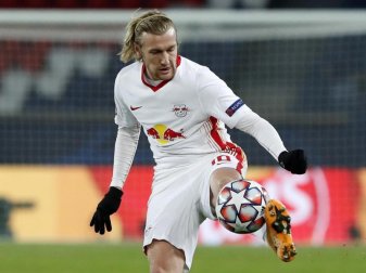 Glaubt fest an das Erreichen des Achtelfinals in der Champions League: Emil Forsberg von RB Leipzig in Aktion. Foto: Thibault Camus/AP/dpa Glaubt fest an das Erreichen des Achtelfinals in der Champions League: Emil Forsberg von RB Leipzig in Aktion. Foto: Thibault Camus/AP/dpa