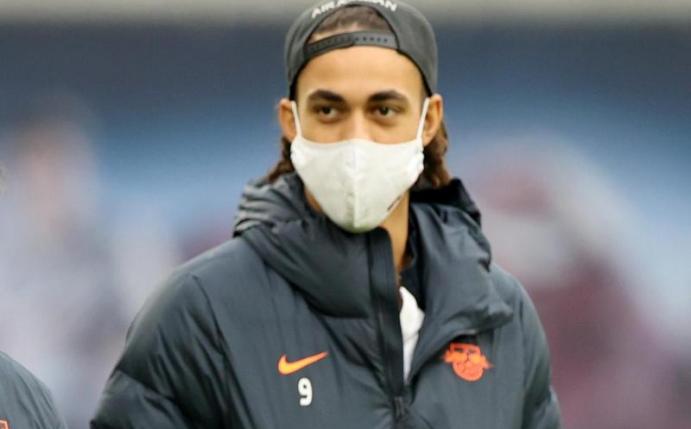 In Istanbul in der Leipziger Startelf: Yussuf Poulsen. Foto: Jan Woitas/dpa-Zentralbild/dpa