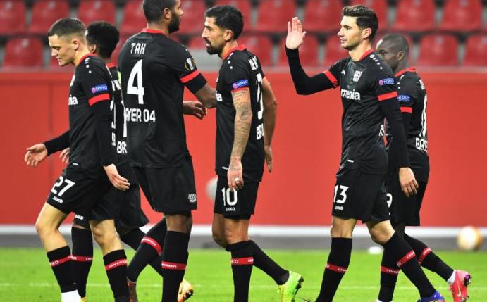 Für Bayer Leverkusen zählt in Nizza nur das Ziel Gruppensieg. Foto: Martin Meissner/AP POOL/dpa