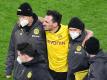 Die Dortmunder bangen um einen Einsatz von Mats Hummels. Foto: Bernd Thissen/dpa-Pool/dpa