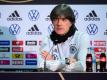 Bundestrainer Joachim Löw spricht Anfang September auf einer Pressekonferenz. Foto: Markus Gilliar/GES-Sportfoto/Pool/dpa