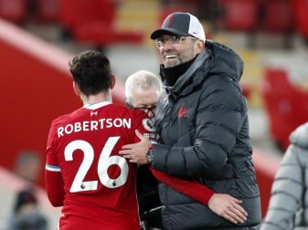 Jürgen Klopp freute sich über die Rückkehr der Fans. Foto: Clive Brunskill/PA Wire/dpa Jürgen Klopp freute sich über die Rückkehr der Fans. Foto: Clive Brunskill/PA Wire/dpa