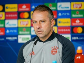 Steht mit Bayern schon vor dem letzten Spieltag als Gruppensieger fest: Trainer Hansi Flick. Foto: Marco Donato/FC Bayern München AG/FCB/dpa Steht mit Bayern schon vor dem letzten Spieltag als Gruppensieger fest: Trainer Hansi Flick. Foto: Marco Donato/FC Bayern München AG/FCB/dpa