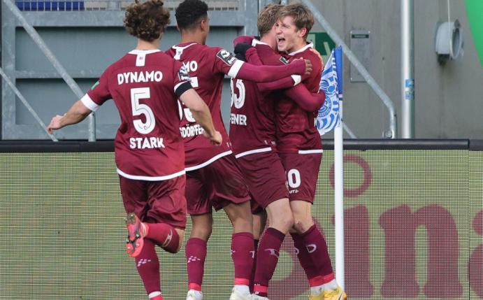 Dresden festigt die Tabellenführung in der 3. Liga