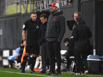 Jürgen Klopp und seine Liverpooler kamen nicht über ein Remis bei Fulham hinaus. Foto: Neil Hall/PA Wire/dpa Jürgen Klopp und seine Liverpooler kamen nicht über ein Remis bei Fulham hinaus. Foto: Neil Hall/PA Wire/dpa