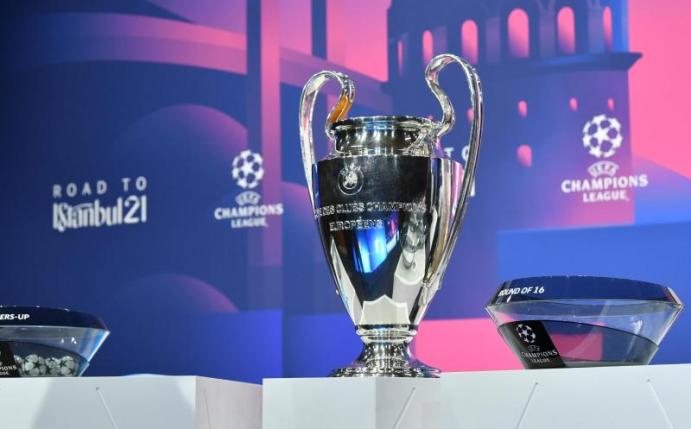 In Nyon wurde das Achtelfinale der Champions League ausgelost. Foto: Harold Cunningham/UEFA/dpa