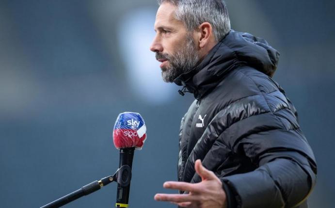 Gladbachs Trainer Marco Rose soll ein Kandidat beim BVB sein. Foto: Marius Becker/dpa