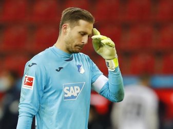 Droht ein Nachspiel durch den DFB: Hoffenheim-Keeper Oliver Baumann. Foto: Thilo Schmuelgen/Reuters/Pool/dpa Droht ein Nachspiel durch den DFB: Hoffenheim-Keeper Oliver Baumann. Foto: Thilo Schmuelgen/Reuters/Pool/dpa