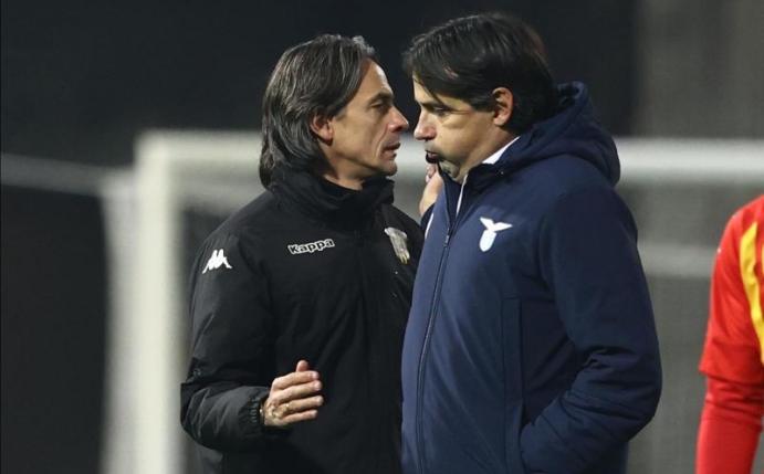 Filippo Inzaghi (l) und Simone Inzaghi trennten sich unentschieden. Foto: Alessandro Garofalo/LaPresse via ZUMA Press/dpa