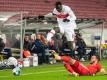 Silas Wamangituka zeigt beim VfB Stuttgart eine starke Leistung. Foto: Sebastian Gollnow/dpa