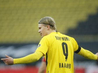 Stürmer Erling Haaland erlitt einen Muskelfaserriss Stürmer Erling Haaland erlitt einen Muskelfaserriss