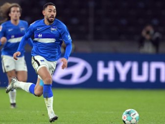 Herthas Matheus Cunha hat sich in der Schweiz an der Leiste behandeln lassen. Foto: Soeren Stache/dpa-Zentralbild/dpa