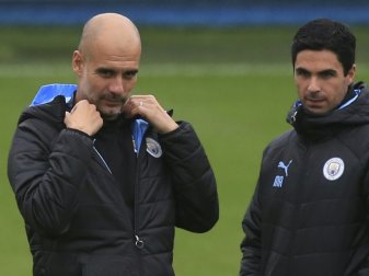 Einst Seite an Seite: Guardiola (l.) und Arteta Einst Seite an Seite: Guardiola (l.) und Arteta