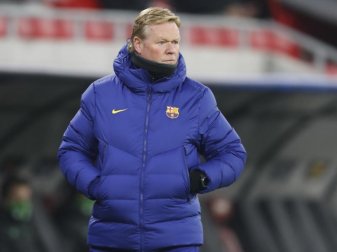 Ist seit August Trainer beim FC Barcelona: Ronald Koeman. Foto: Laszlo Balogh/AP/dpa Ist seit August Trainer beim FC Barcelona: Ronald Koeman. Foto: Laszlo Balogh/AP/dpa