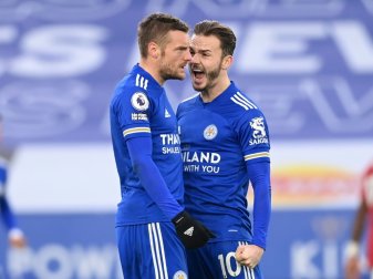 Vardy rettet den Foxes einen Punkt Vardy rettet den Foxes einen Punkt