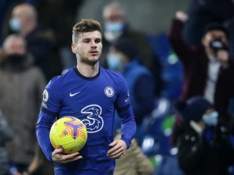Chelsea-Stürmer Timo Werner wurde zur Halbzeit ausgewechselt. Foto: David Klein/CSM via ZUMA Wire/dpa Chelsea-Stürmer Timo Werner wurde zur Halbzeit ausgewechselt. Foto: David Klein/CSM via ZUMA Wire/dpa