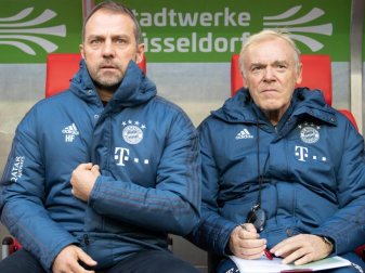 Hat eine sehr hohe Meinung vor Bayern-Coach Hansi Flick (l): Co-Trainer Hermann Gerland. Foto: Federico Gambarini/dpa Hat eine sehr hohe Meinung vor Bayern-Coach Hansi Flick (l): Co-Trainer Hermann Gerland. Foto: Federico Gambarini/dpa