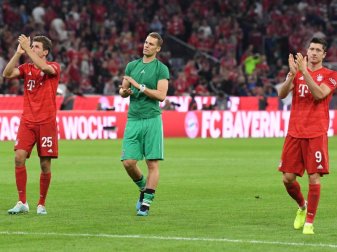 Zum Jahresanfang geht es für Thomas Müller (l-r), Manuel Neuer und Robert Lewandowski gegen den FSV Mainz, aber ohne Zuschauer. Foto: Sven Hoppe/dpa Zum Jahresanfang geht es für Thomas Müller (l-r), Manuel Neuer und Robert Lewandowski gegen den FSV Mainz, aber ohne Zuschauer. Foto: Sven Hoppe/dpa