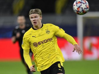 Wird zur Verhandlungsmasse bei der Präsidentenwahl des FC Barcelona: Erling Haaland. Foto: Martin Meissner/AP/Pool/dpa