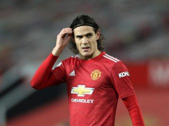 Wurde für drei Pflichtspiele gesperrt: Edinson Cavani von Manchester United. Foto: Martin Rickett/PA Wire/dpa