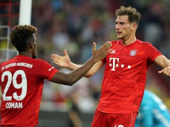Goretzka (r.) und Coman sind bei den Bayern wieder dabei Goretzka (r.) und Coman sind bei den Bayern wieder dabei
