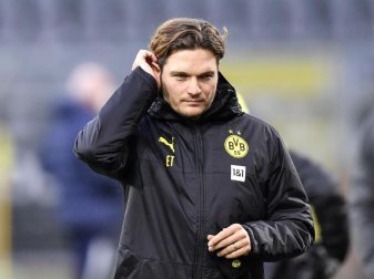 Edin Terzic trifft mit dem BVB in der englischen Woche zunächst auf Bayer 04 Leverkusen und dann auf Borussia Mönchengladbach. Foto: Martin Meissner/Pool AP/dpa