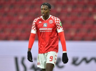 Steht vor einem Wechsel nach England: Mainz-Torjäger Jean-Philippe Mateta. Foto: Torsten Silz/dpa