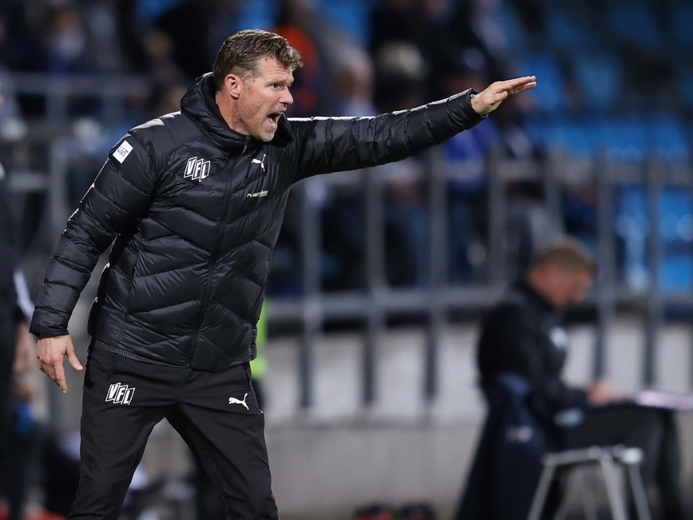 Coach Marco Grote und Osnabrück verlieren auch gegen Aue