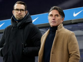 Preetz (l.) und Labbadia stehen in Berlin vor dem Aus