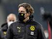 Hat weiter das Vertrauen bei Borussia Dortmund: Trainer Edin Terzic. Foto: Martin Meissner/Pool AP/dpa