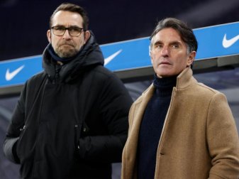 Hertha BSC trennt sich von Trainer Bruno Labbadia (r) und Manager Michael Preetz. Foto: Odd Andersen/AFP-Pool/dpa Hertha BSC trennt sich von Trainer Bruno Labbadia (r) und Manager Michael Preetz. Foto: Odd Andersen/AFP-Pool/dpa