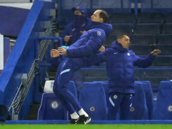 Chelseas Trainer Thomas Tuchel war an der Seitenlinie engagiert bei der Sache. Foto: Richard Heathcote/PA Wire/dpa Chelseas Trainer Thomas Tuchel war an der Seitenlinie engagiert bei der Sache. Foto: Richard Heathcote/PA Wire/dpa