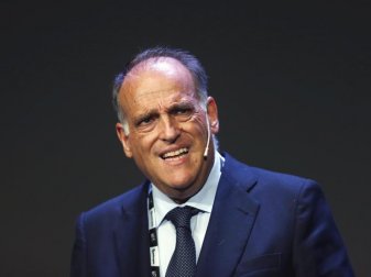 Javier Tebas, der Präsident der spanischen La Liga. Foto: Paul White/AP/dpa Javier Tebas, der Präsident der spanischen La Liga. Foto: Paul White/AP/dpa