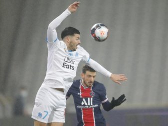 Steht vor einem Wechsel zu Hertha BSC: Nemanja Radonjic von Olympique Marseille. Foto: Christophe Ena/AP/dpa Steht vor einem Wechsel zu Hertha BSC: Nemanja Radonjic von Olympique Marseille. Foto: Christophe Ena/AP/dpa